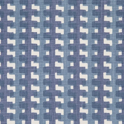 Raoul Dufy Cremaillere Linen in Indigo